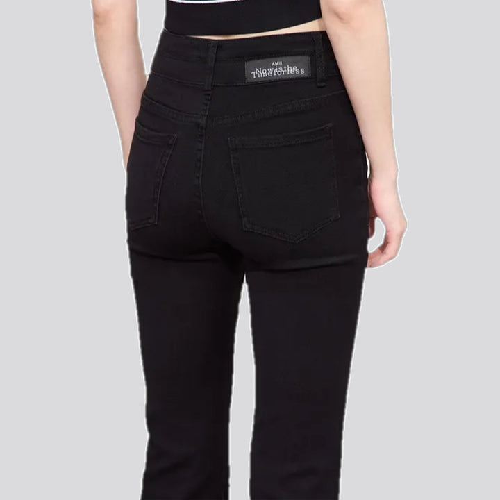 Fashionable bootcut high waist jeans for women