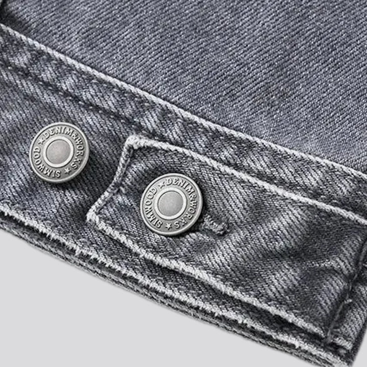 Classic faded men's jeans trucker jacket